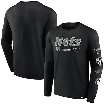 Fanatics Brooklyn Nets Baseline Long Sleeve T-Shirt