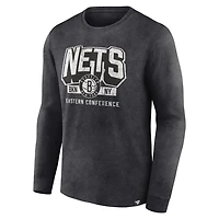 Fanatics Brooklyn Nets Front Court Press Snow Wash Long Sleeve T-Shirt