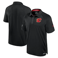 Fanatics Calgary Flames Authentic Pro Rink Raglan Polo