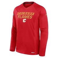 Fanatics Calgary Flames Authentic Pro Rink Tech Long Sleeve T-Shirt