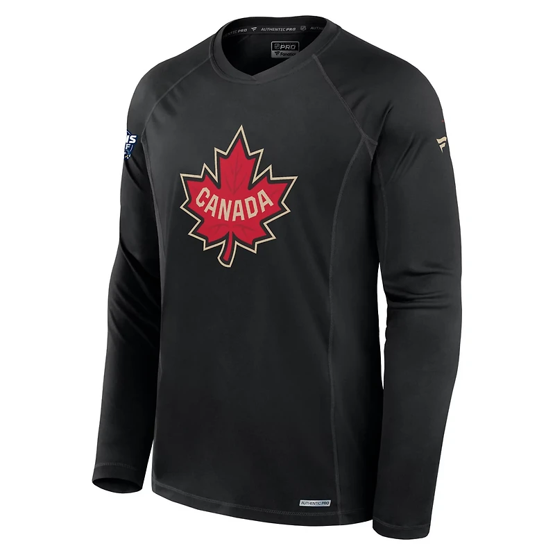 Fanatics Canada 2025 4 Nations Face-Off Authentic Pro Long Sleeve Tech T-Shirt