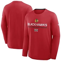 Fanatics Chicago Blackhawks Authentic Pro Centennial Rink Tech Long Sleeve T-Shirt