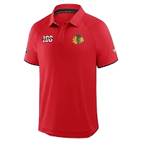 Fanatics Chicago Blackhawks Authentic Pro Rink Centennial Raglan Polo