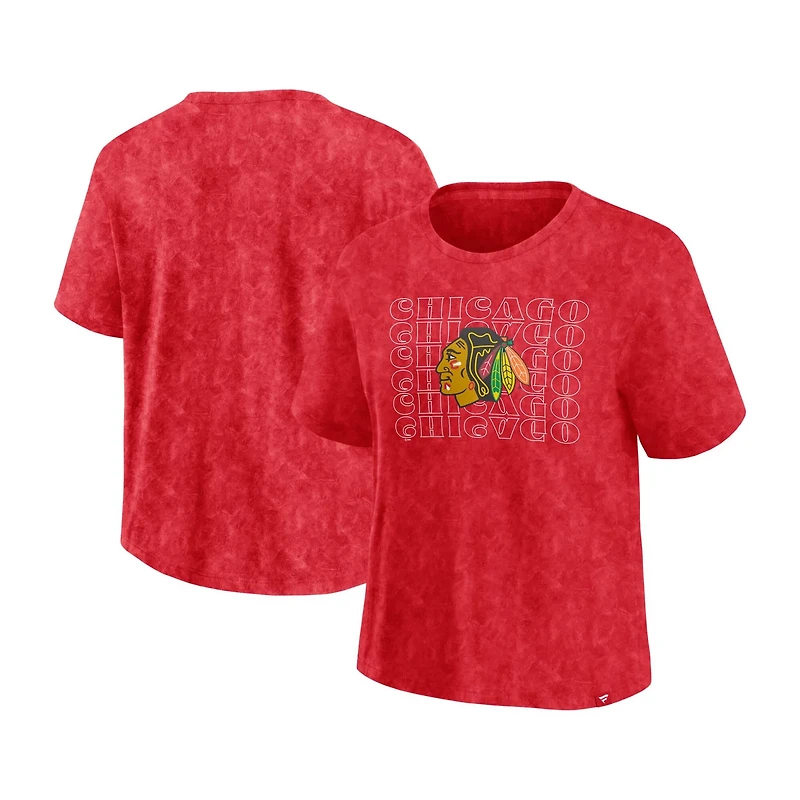 Fanatics Chicago Blackhawks Faded Wash T-Shirt
