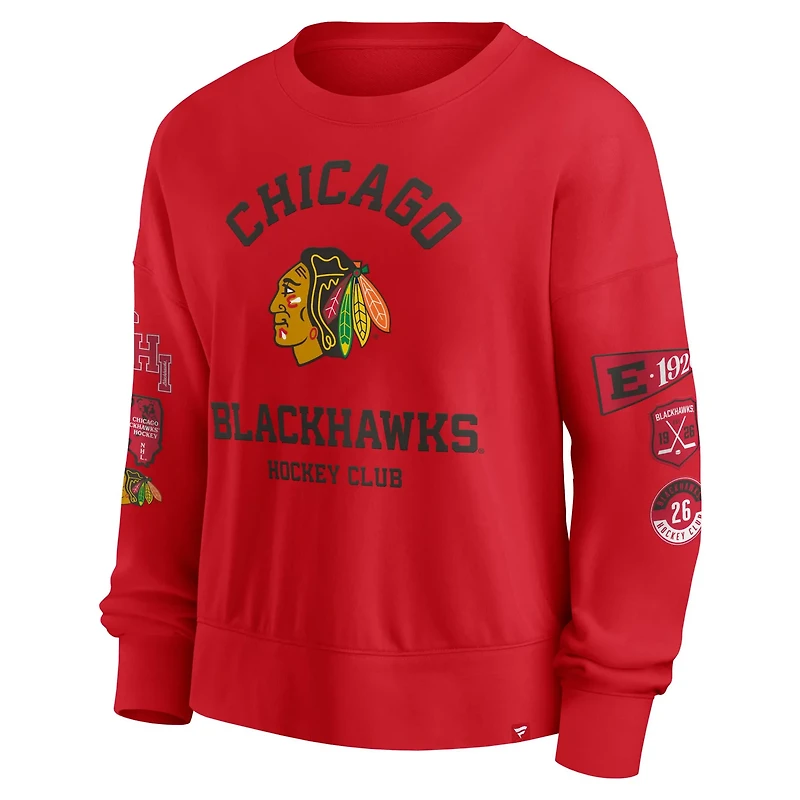 Fanatics Chicago Blackhawks Go Team Pullover Sweatshirt