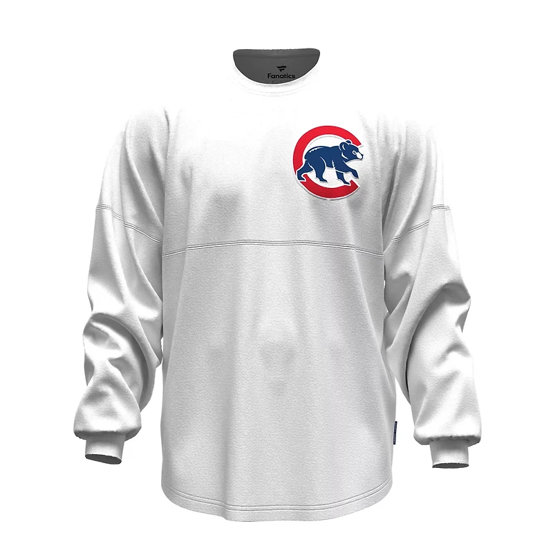 Fanatics Chicago Cubs Baseball Stitch Spirit Jersey Long Sleeve T-Shirt