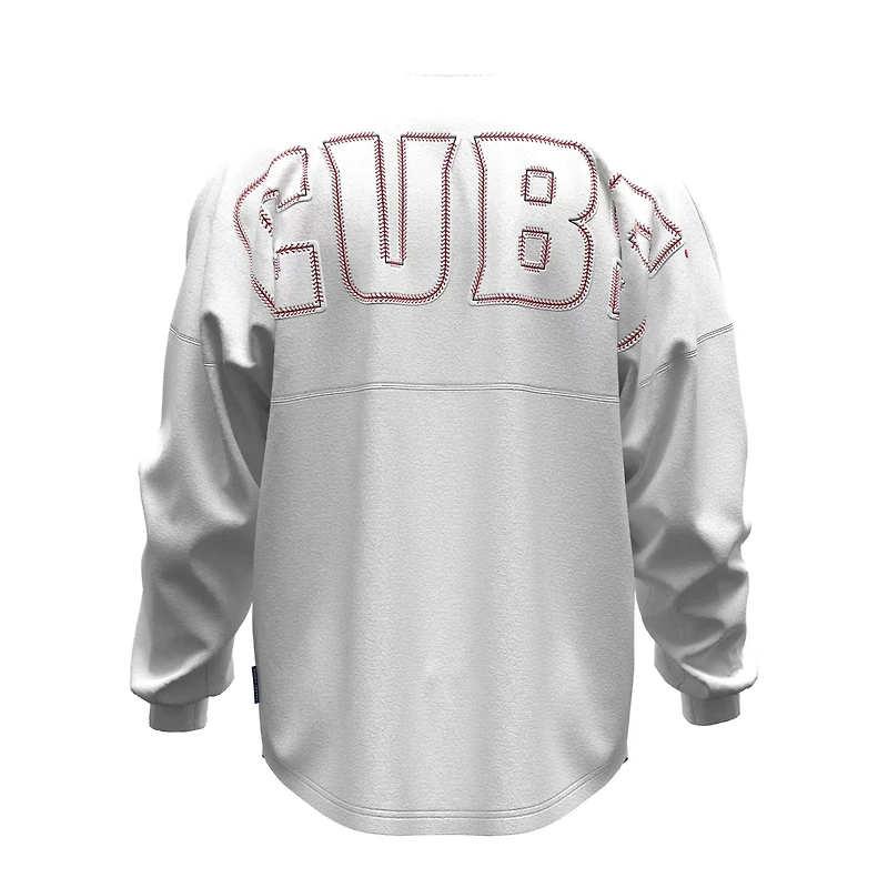 Fanatics Chicago Cubs Baseball Stitch Spirit Jersey Long Sleeve T-Shirt