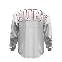 Fanatics Chicago Cubs Baseball Stitch Spirit Jersey Long Sleeve T-Shirt