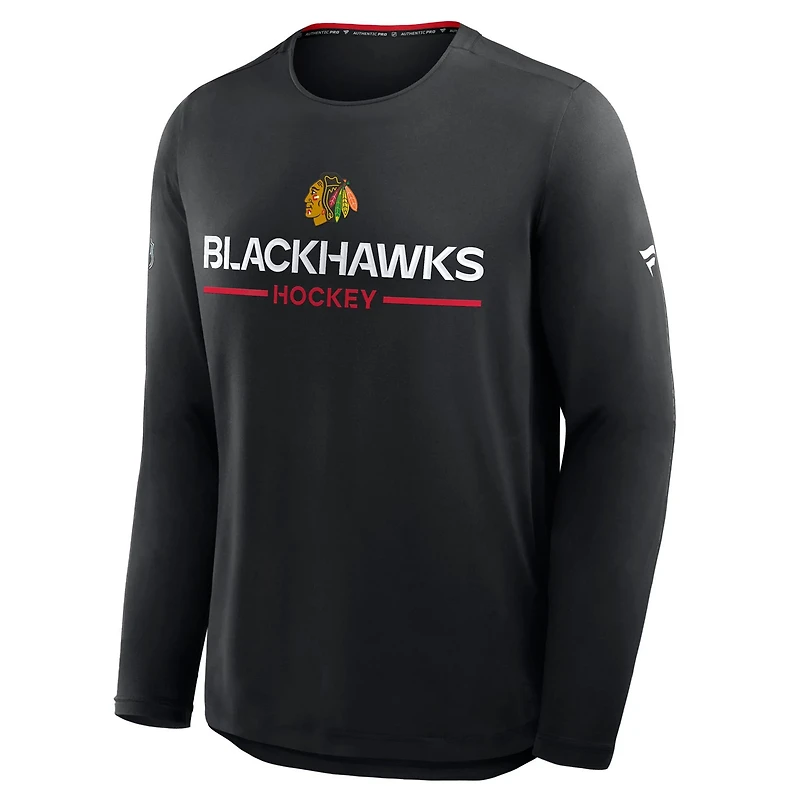 Fanatics Chicago hawks Authentic Pro Rink Tech Long Sleeve T-Shirt