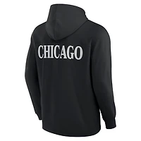 Fanatics Chicago hawks Elements Blaze Tri-Blend Long Sleeve Hoodie T-Shirt