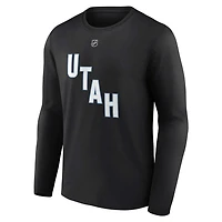 Fanatics Clayton Keller Utah Hockey Club Authentic Stack Name  Number Long Sleeve T-Shirt