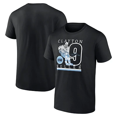 Fanatics Clayton Keller Utah Hockey Club Authentic Stack Name  Number T-Shirt