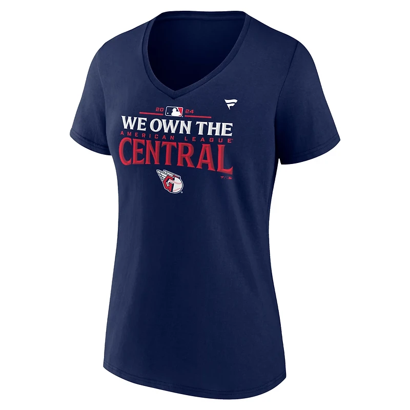 Fanatics Cleveland Guardians 2024 AL Central Division Champions Plus Locker Room T-Shirt