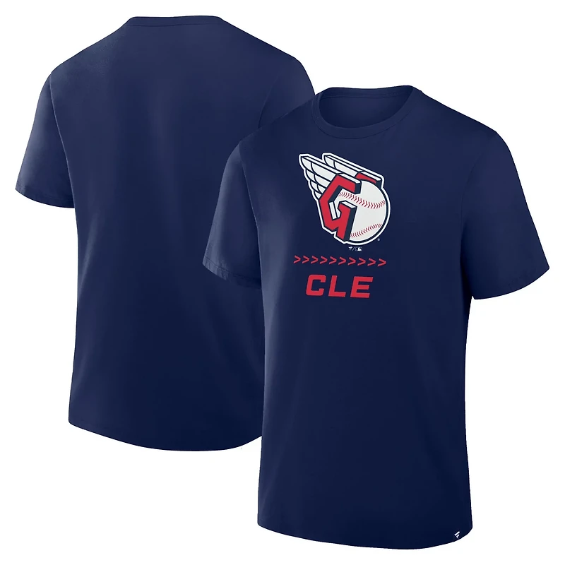 Fanatics Cleveland Guardians Clubhouse Legacy Side Swipe T-Shirt
