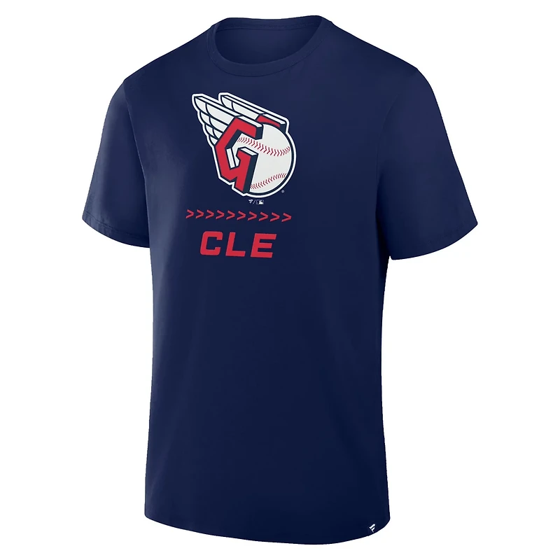 Fanatics Cleveland Guardians Clubhouse Legacy Side Swipe T-Shirt