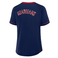 Fanatics Cleveland Guardians League Diva Star Raglan V-Neck T-Shirt