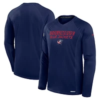 Fanatics Columbus Blue Jackets Authentic Pro Rink Tech Long Sleeve T-Shirt