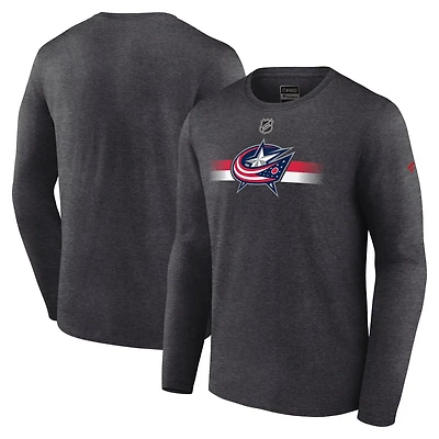 Fanatics Columbus Jackets Authentic Pro Secondary Long Sleeve T-Shirt