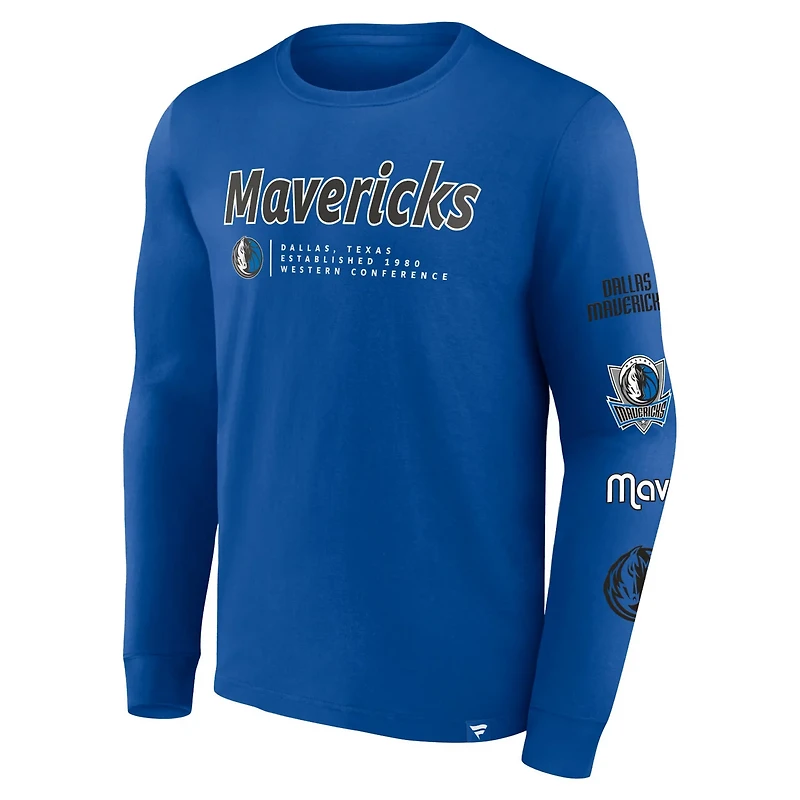 Fanatics Dallas Mavericks Baseline Long Sleeve T-Shirt