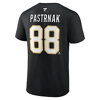 Fanatics David Pastrnak Boston Bruins Authentic Stack Name  Number T-Shirt