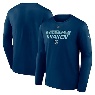 Fanatics Deep Sea Seattle Kraken Authentic Pro Core Primary Long Sleeve T-Shirt