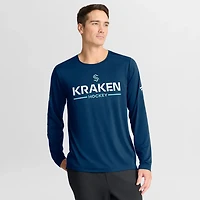 Fanatics Deep Sea Seattle Kraken Authentic Pro Rink Tech Long Sleeve T-Shirt