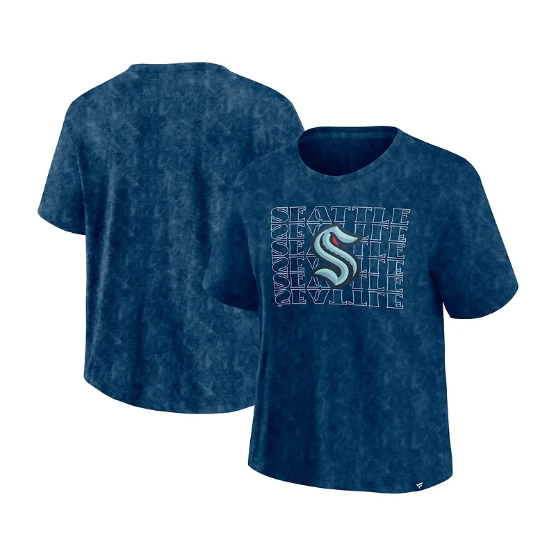 Fanatics Deep Sea Seattle Kraken Faded Wash T-Shirt