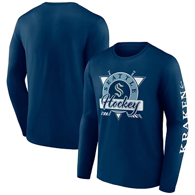 Fanatics Deep Sea Seattle Kraken Rinkside Long Sleeve T-Shirt