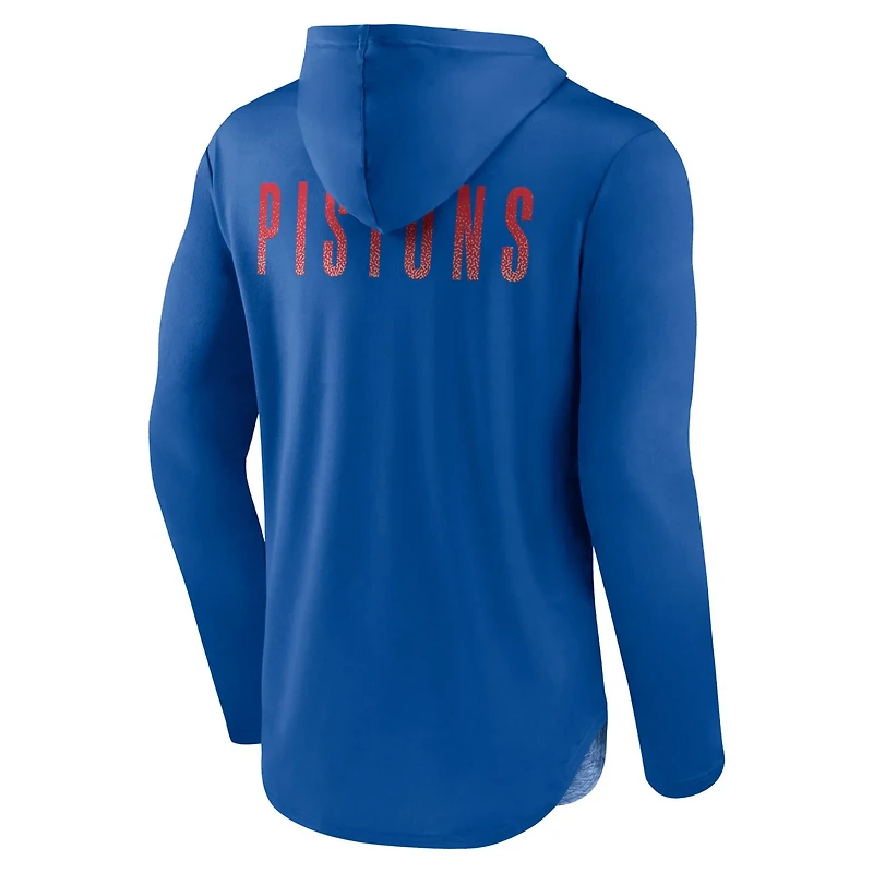 Fanatics Detroit Pistons Iconic Defender Lightweight Pullover Hoodie