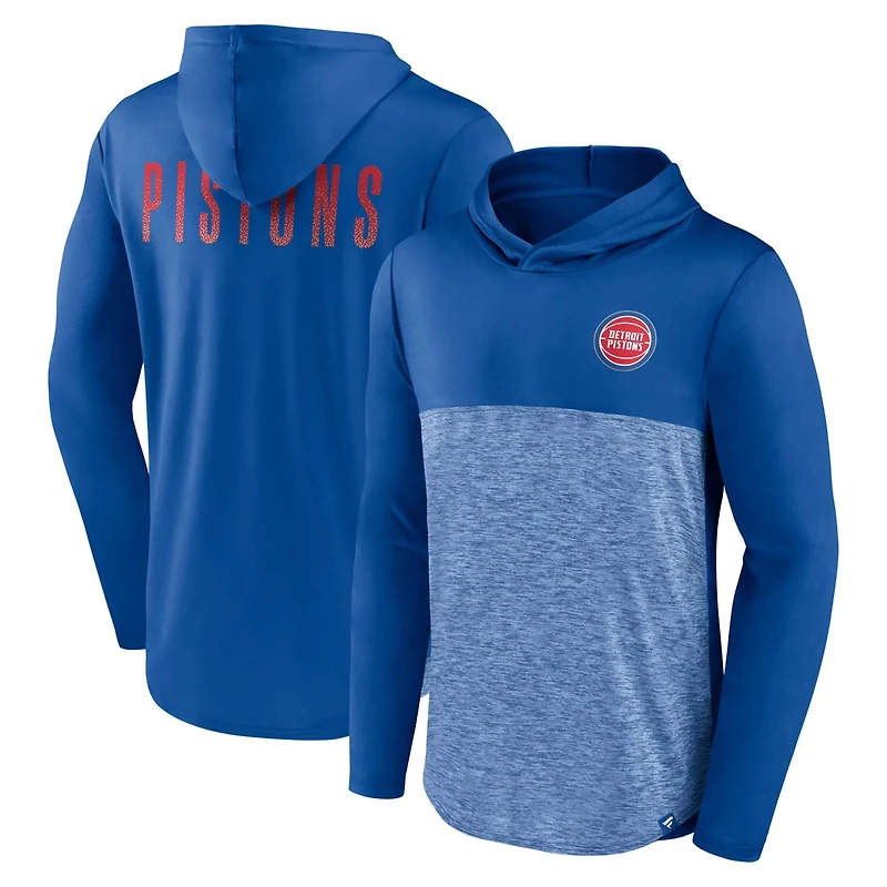 Fanatics Detroit Pistons Iconic Defender Lightweight Pullover Hoodie