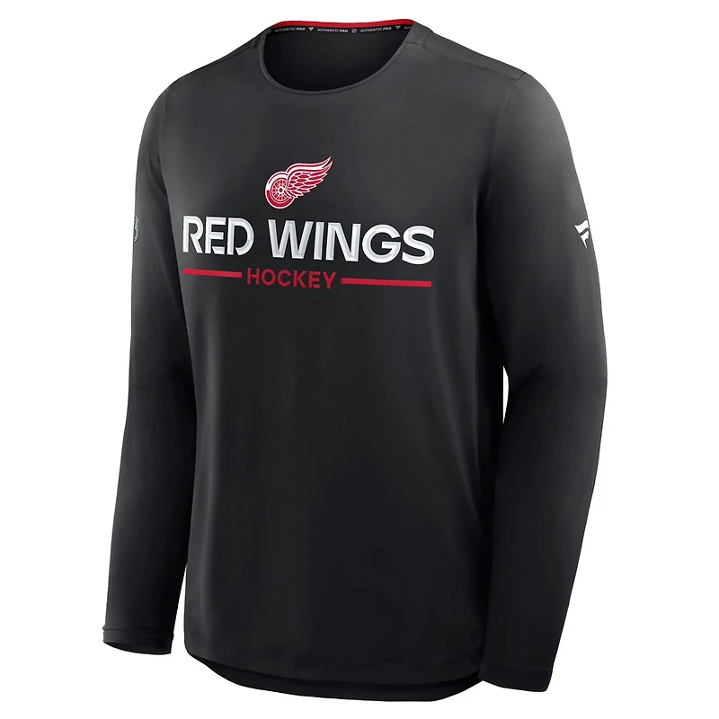 Fanatics Detroit Red Wings Authentic Pro Rink Tech Long Sleeve T-Shirt