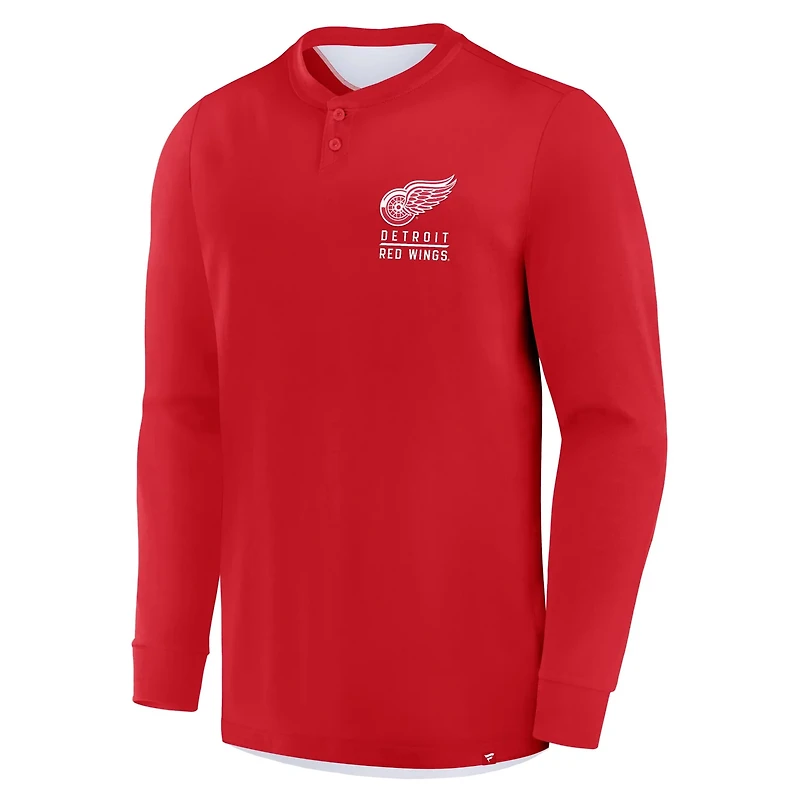 Fanatics Detroit Wings Adrenaline Push Long Sleeve T-Shirt