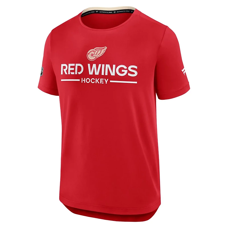 Fanatics Detroit Wings Authentic Pro Centennial Rink Tech T-Shirt