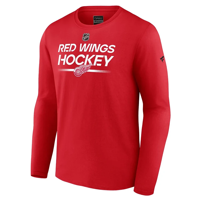 Fanatics Detroit Wings Authentic Pro Primary Long Sleeve T-Shirt