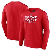Fanatics Detroit Wings Authentic Pro Primary Long Sleeve T-Shirt