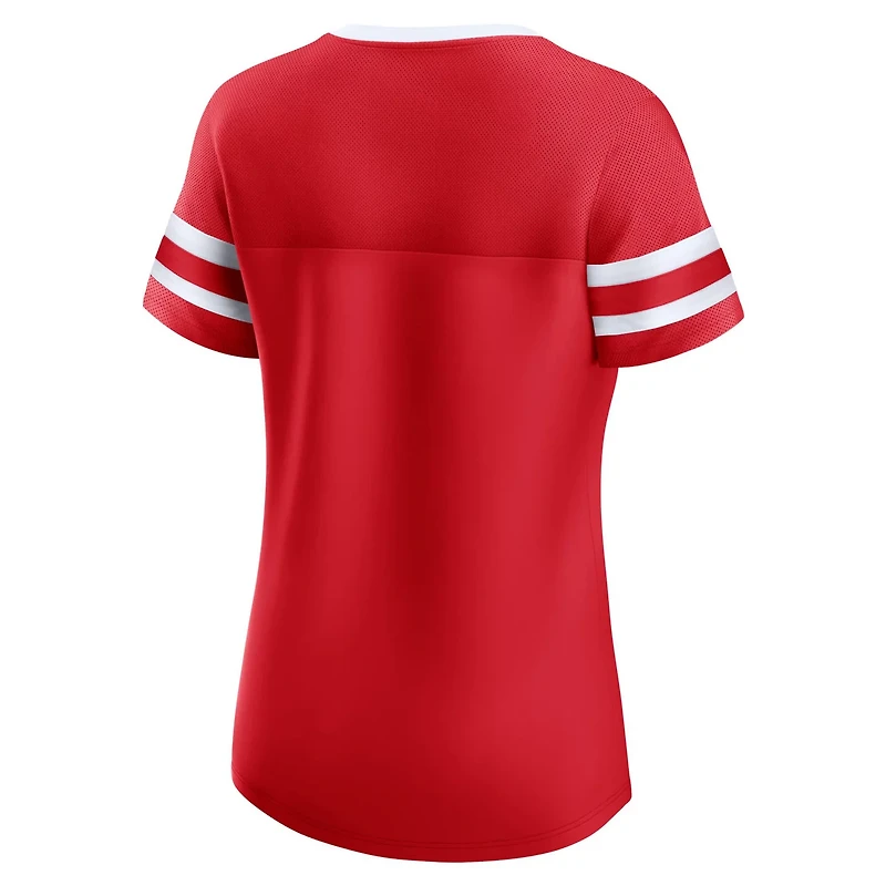 Fanatics Detroit Wings Iconic Athena Lace-Up T-Shirt