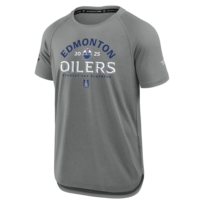 Fanatics Edmonton Oilers 2025 Stanley Cup Playoffs Authentic Pro Rink Performance T-Shirt