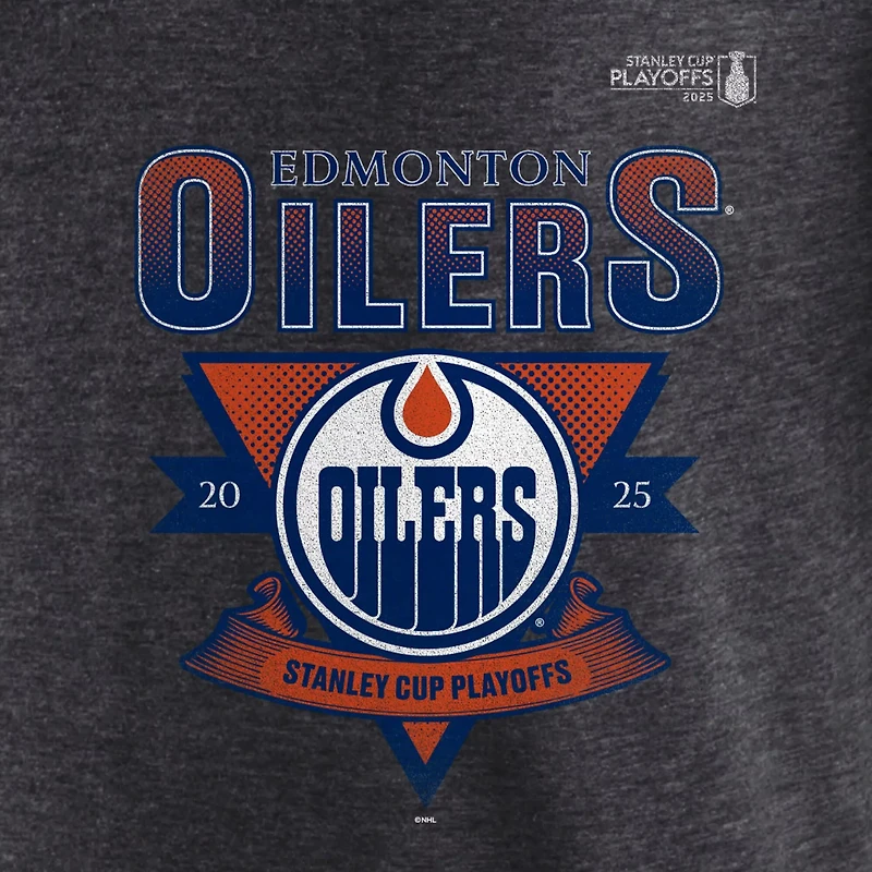 Fanatics Edmonton Oilers 2025 Stanley Cup Playoffs Crossbar Tri-Blend T-Shirt