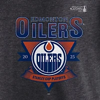 Fanatics Edmonton Oilers 2025 Stanley Cup Playoffs Crossbar Tri-Blend T-Shirt