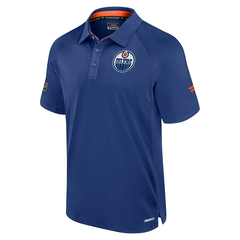 Fanatics Edmonton Oilers Authentic Pro Rink Raglan Polo