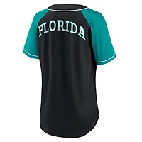 Fanatics Florida Marlins Cooperstown Collection Bunt Raglan V-Neck T-Shirt