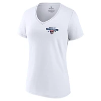 Fanatics Florida Panthers 2024 Stanley Cup Champions Jersey Roster V-Neck T-Shirt