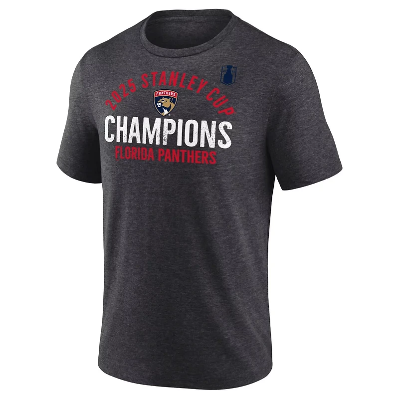 Fanatics Florida Panthers 2025 Stanley Cup Champions Rush Tri-Blend T-Shirt