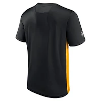 Fanatics /Gold Pittsburgh Penguins Authentic Pro Rink Tech T-Shirt