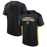 Fanatics /Gold Pittsburgh Penguins Authentic Pro Rink Tech T-Shirt