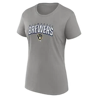 Fanatics /Gray Milwaukee Brewers Fan T-Shirt Combo Set