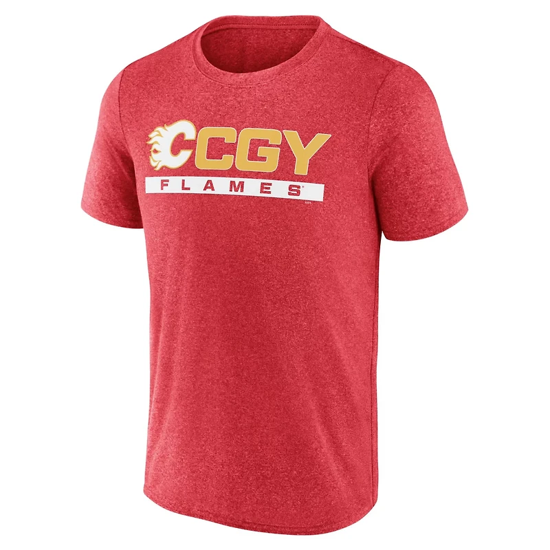 Fanatics Heather Calgary Flames Playmaker T-Shirt