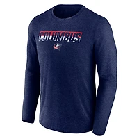 Fanatics Heather Columbus Blue Jackets Transition Long Sleeve T-Shirt