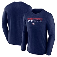 Fanatics Heather Columbus Blue Jackets Transition Long Sleeve T-Shirt