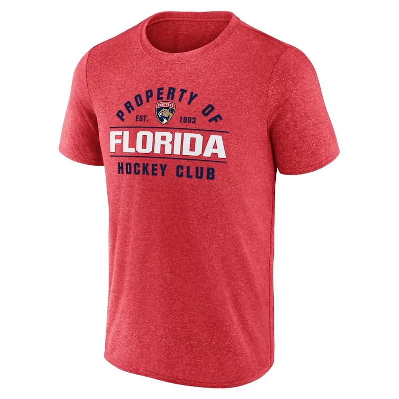 Fanatics Heather Florida Panthers Property Of T-Shirt